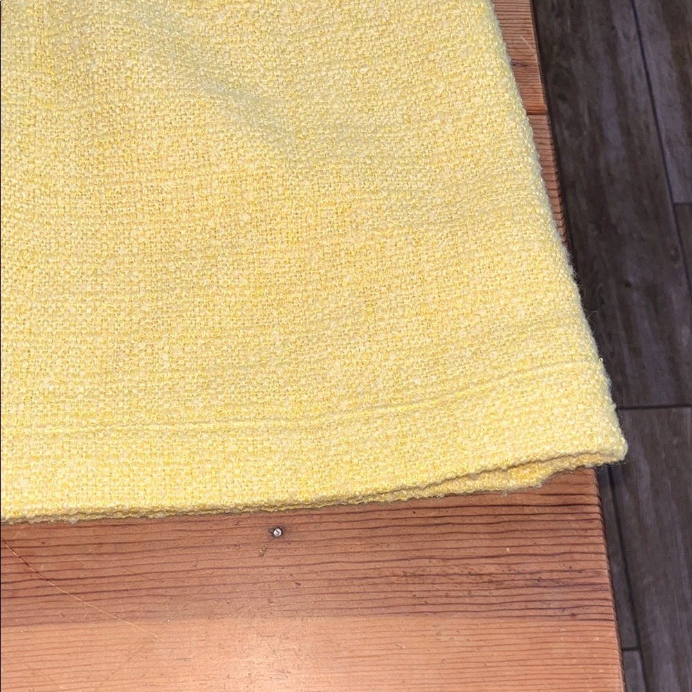 J. Crew Sunny Yellow A-Line Wool Blend Mini Skirt - Picture 8 of 12